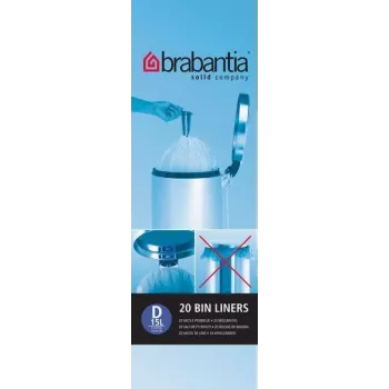 Brabantia PerfectFit prügikotitüüp D, 15-20 L, 20 kotti