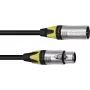 XLR-kaabel PSSO 3-kontaktiline 20 m must Neutrik-pistikutega