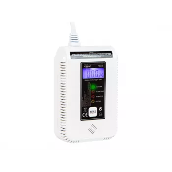 BLOW TGC30 WiFi Tuya vingugaasi- ja gaasidetektor — LCD, 85 dB, juhtmega, pinnale paigaldatav, valge