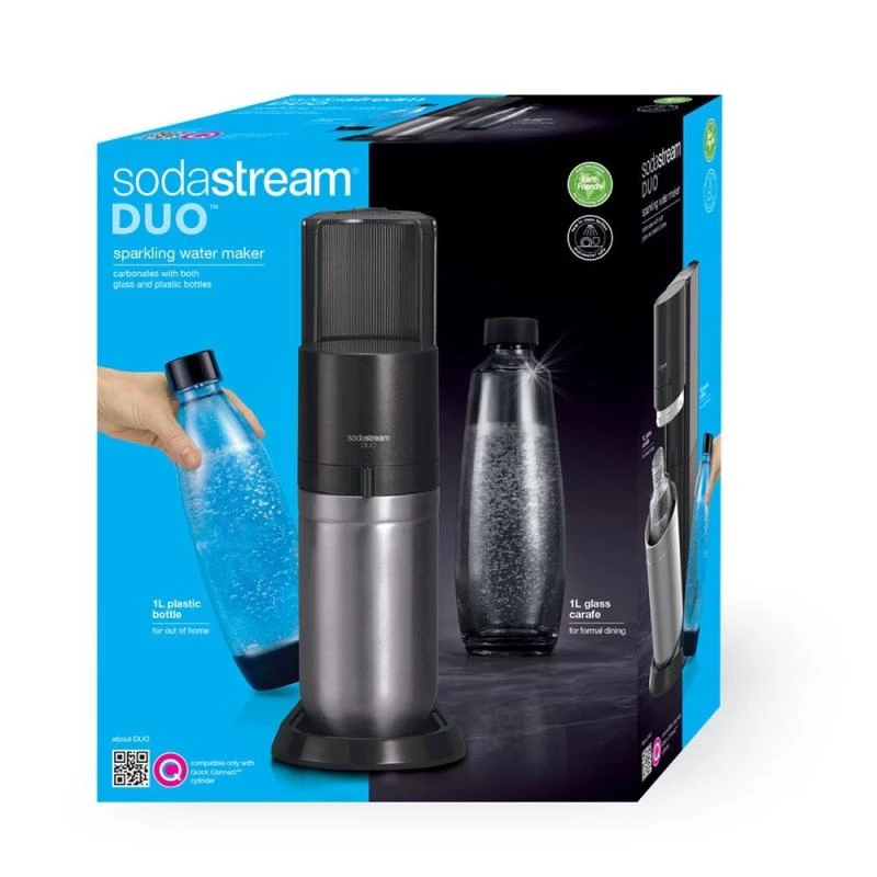 Soda Maker SodaStream DUO Must Roostevaba Teras