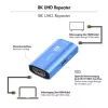 HDMI repiiter, 20m, 8K 60Hz, HDCP 2.3 alu, sinine