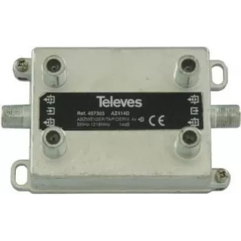 Jaotur Televes AZ414D 4-suunaline 14 dB, sagedus 5–1218 MHz