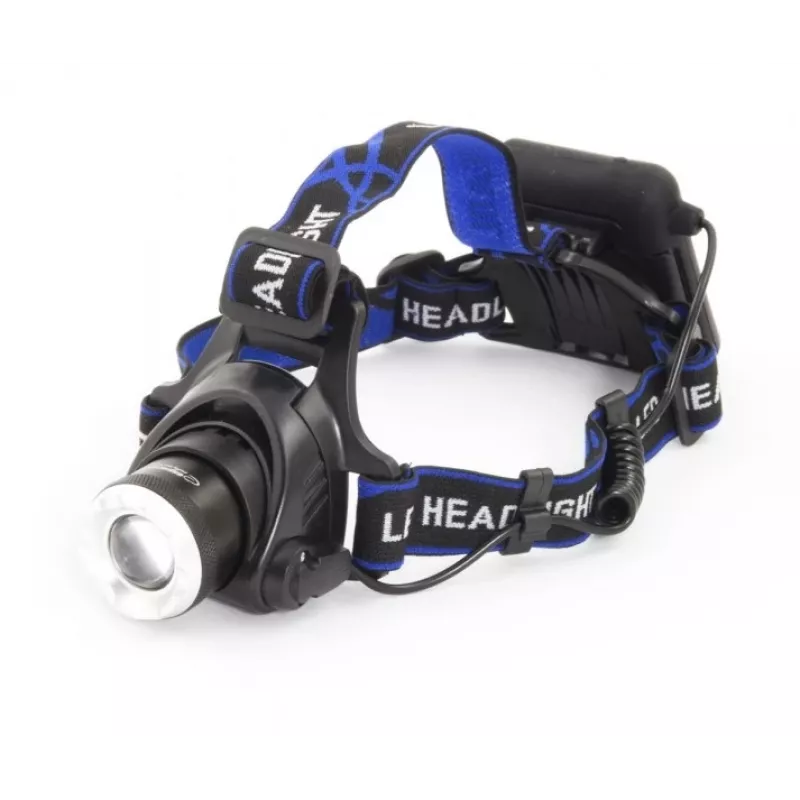 Pealamp ESPERANZA EOT005 — LED Cree T6, 3 W, 600 lm, AA x2, alumiiniumkorpus, veekindel, põrutuskindel, reguleeritav peapael