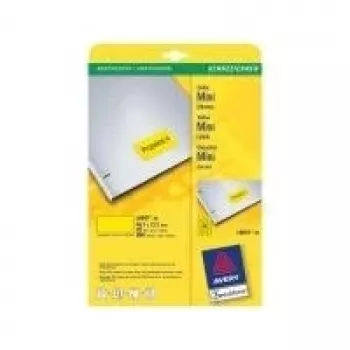 Avery Zweckform Avery L6041 - Kollane - 21,2 x 45,7 mm 960 tk. (20 lehte x 48)