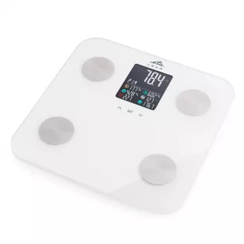 ETA isikukaal | ETA378190000 Lena | Maksimaalne kaal (kandevõime) 180 kg | Täpsus 100 g | Kehamassiindeksi (KMI) mõõtmine | Valge