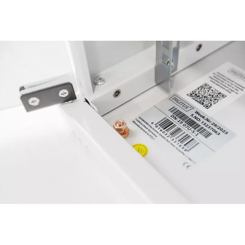 DIGITUS Compact Series DN-19 12-U-S-1 - Seinakapp - Helehall, RAL 7035 - 12U - 48,3 cm (19) (DN-19 12-U-S-1)