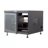 Riiulisammas TECHLY 367652 kaablikorraldaja 3M kleepkinnitusega, teras, 550×550×410 mm, must