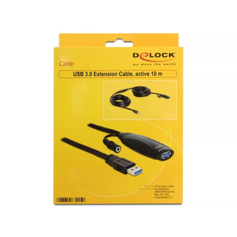 USB-kaabel DeLOCK USB3.0-A - USB3.0-A 10m