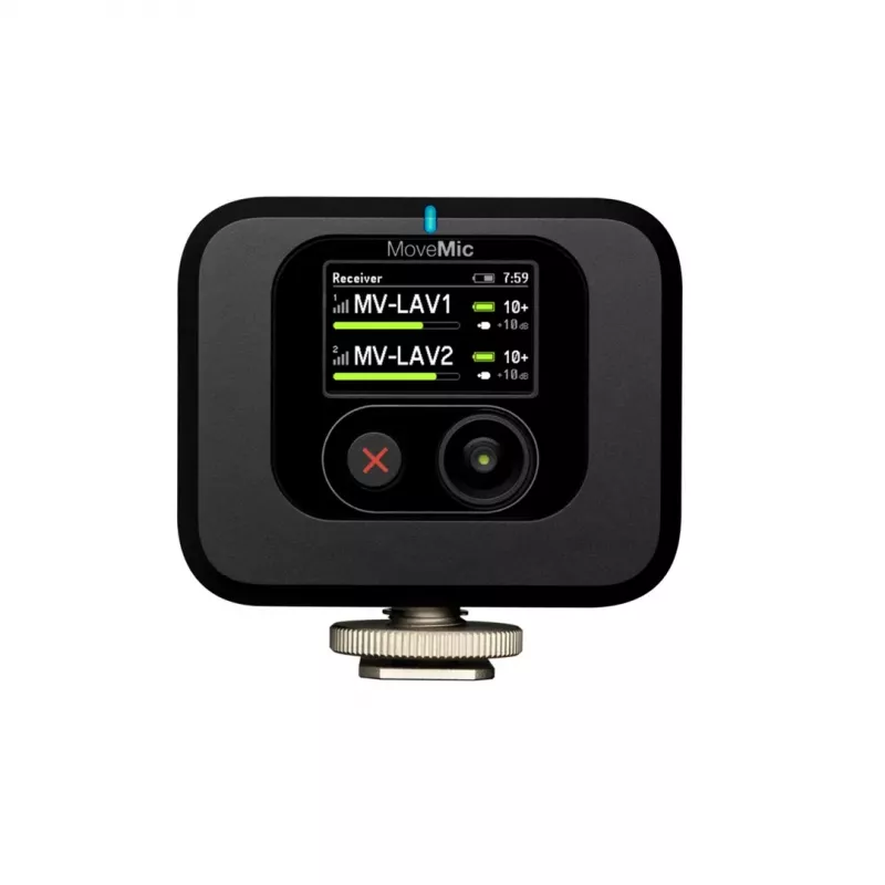 Juhtmevaba kaamerale kinnitatav vastuvõtja Shure MV-R-Z6 — 50–20000 Hz, 30 m leviulatus, 12–15 V, 308×101×38 mm, 0,429 kg, must
