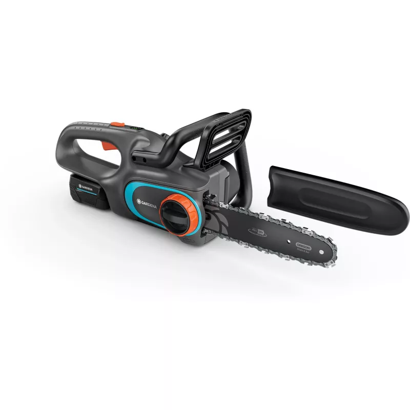 Aku-kettsaag PowerSaw 250/18V P4A kasutusvalmis komplekt (Hall/türkiissinine, Li-Ion aku 2,5Ah P4A, POWER FOR ALL ALLIANCE)