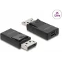 DELOCK DisplayPort-Mini DisplayPorti adapter 8K HDR- ja HDCP-toega, ühekaupa USB-kaabel
