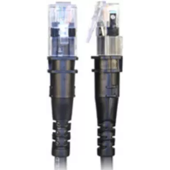 PatchSee ThinPATCH - patch-kaabel - RJ-45 (M) kuni RJ-45 (M) - 2,7 m - 4,9 mm - FTP - CAT 6a - IEEE 802,3at - Varjestatud, Halogeenivaba - Must (TP-6A-F/9)