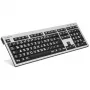 Klaviatuur Logickeyboard XLPrint Office USB QWERTZ saksa Alumiinium Must