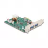 DeLOCK PCI Express x1 kaart USB USB-C PD 30W 2x USB Type-A 5Gbps