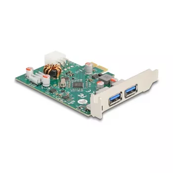 DeLOCK PCI Express x1 kaart USB USB-C PD 30W 2x USB Type-A 5Gbps