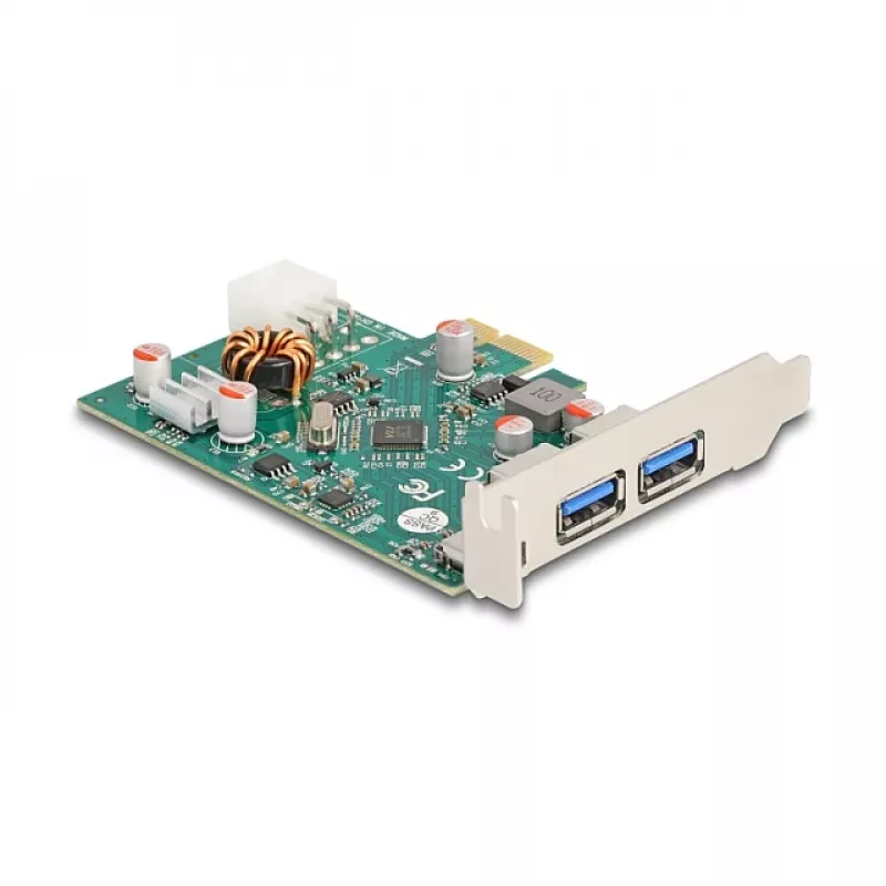 DeLOCK PCI Express x1 kaart USB USB-C PD 30W 2x USB Type-A 5Gbps