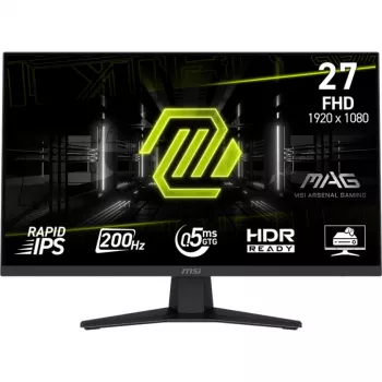 MSI MAG 274FDE mängumonitor 68,6 cm (27 inch), must, FullHD, Rapid-IPS, HDR Ready, Adaptive-Sync, 200 Hz paneel (9S6-3CE41H-002)