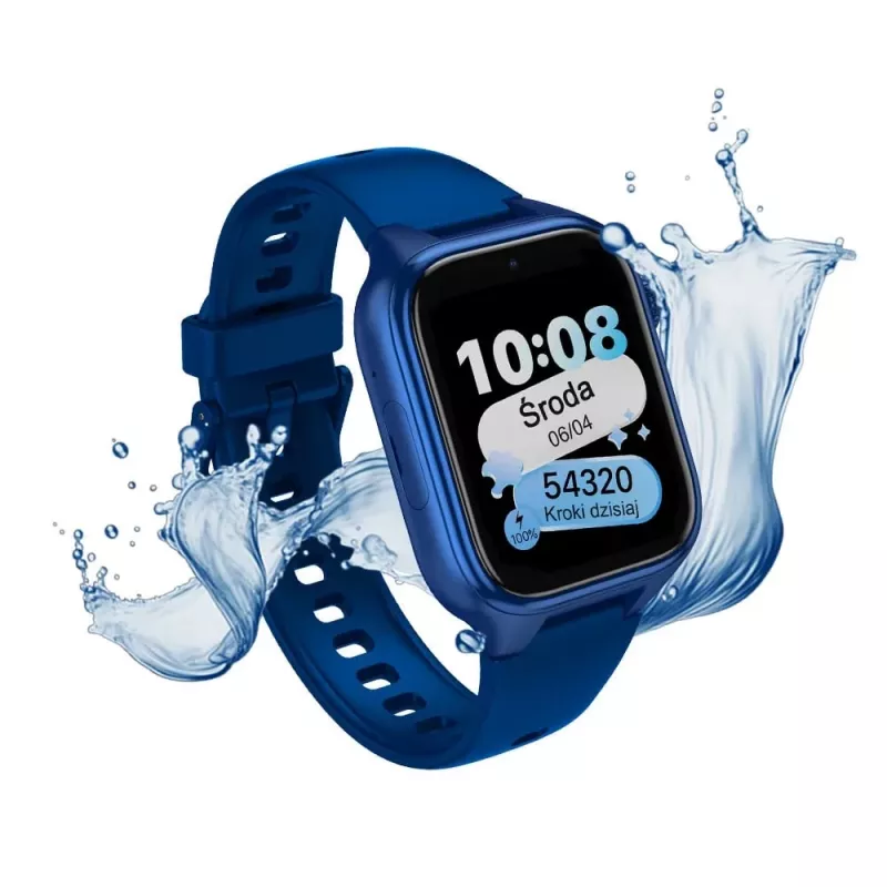 Stelio Junior 4G ST-SWJ101-NB laste nutikell – 4G laste kell, tumesinine