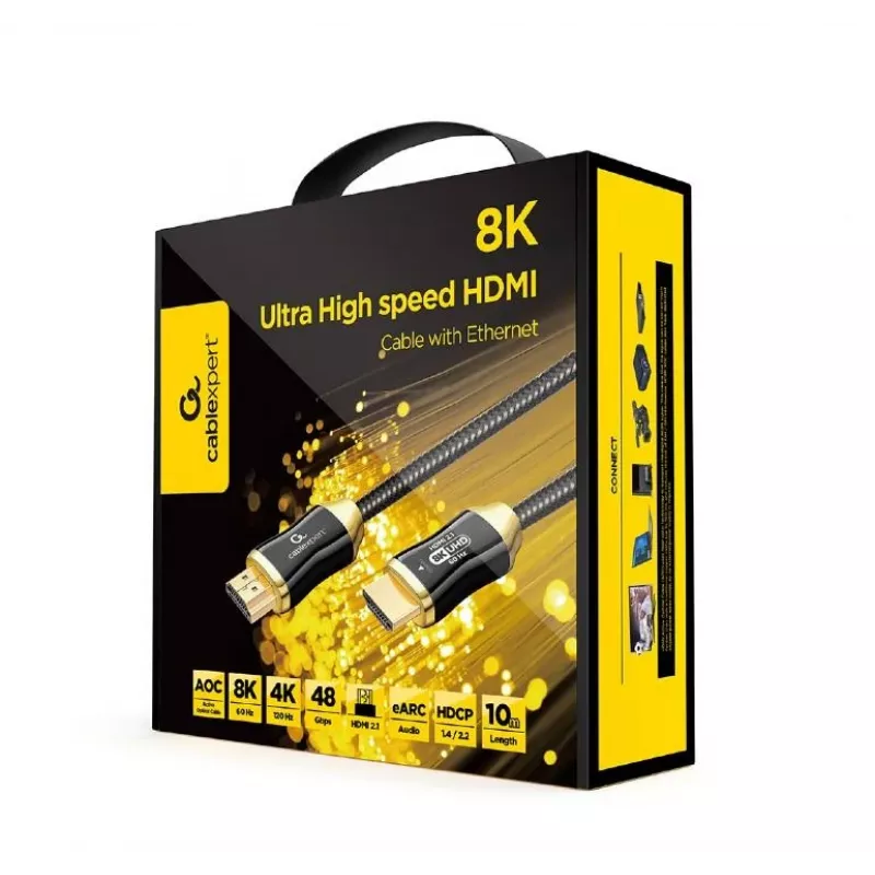 Aktiivne optiline HDMI-kaabel GEMBIRD 10 m, HDMI Type A isane-isane, 48 Gbit/s, HDMI 2.1