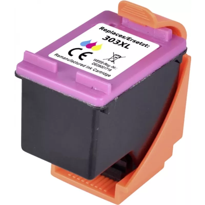 Renkforce'i tint, mis asendab HP 303 XL (T6N03AE) ühilduvat tsüaan, magenta, kollane RF-5705438 (RF-5705438)