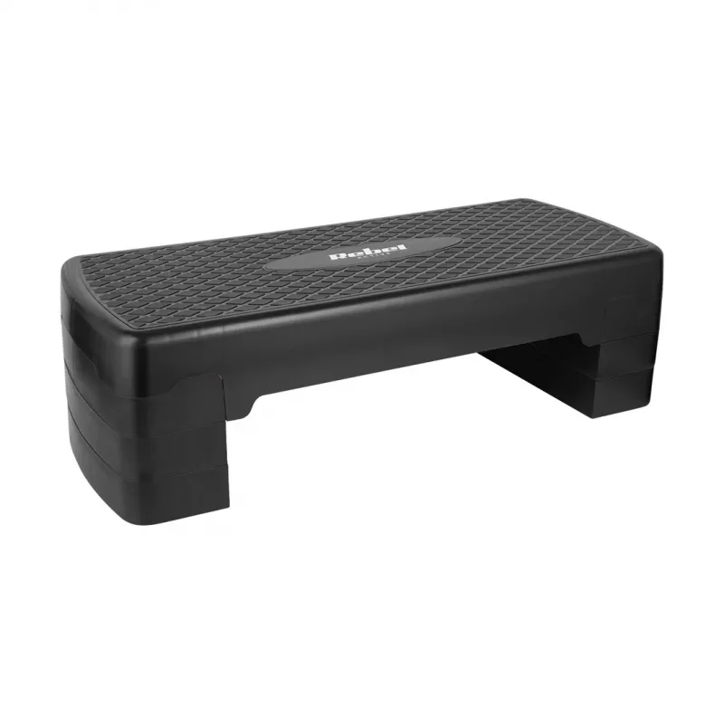 Rebeli fitness-stepiplatvorm – 3 kõrgustasandit, polüpropüleen, libisemiskindel pind, 680×280 mm