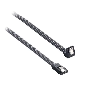 CableMod ModMesh - SATA-kaabel - Serial ATA 150/300/600 - SATA (W) täisnurga all SATA (W) - 60cm - Kohle (CM-CAB-RSAT-N60KC-R)