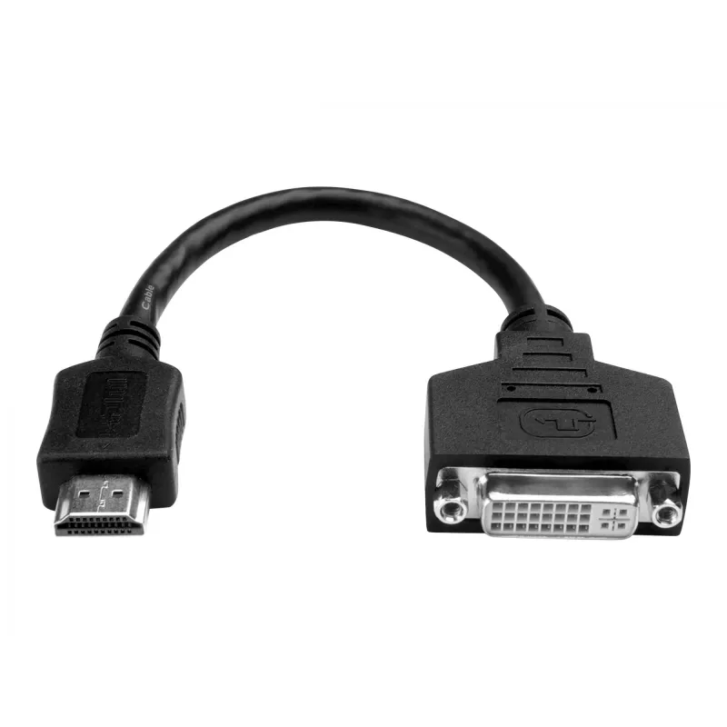 Eaton Tripp Lite P132-08N HDMI-DVI-adapter-videomuundur (HDMI-isane - DVI-D-emane) - 20,32 cm - 0,2 m - DVI-D - HDMI - Isane - Emane - Kuldne
