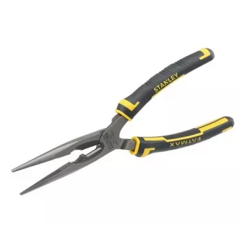 Nõeltangid Stanley FatMax Long Nose Pliers must kollane 200 mm 203 g