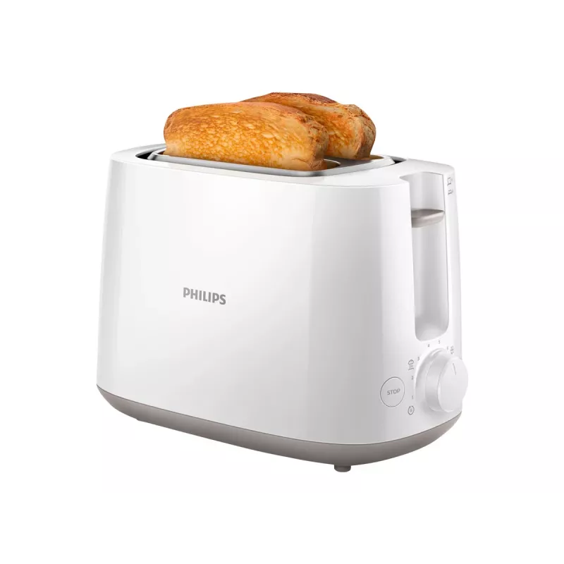 Röster Philips Daily Collection HD2581/00 — 2 viilu, 830 W, 8 pruunistusastet, valge