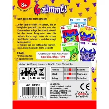 Amigo 6 nimmt!, kaardimäng