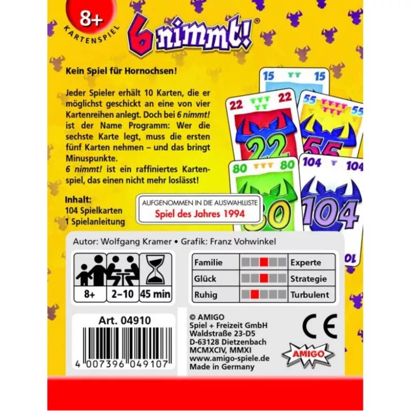 Amigo 6 nimmt!, kaardimäng