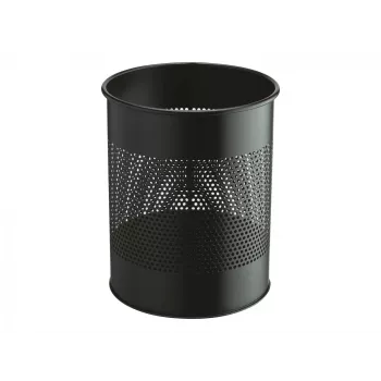 Vastupidav ümmargune paberkorv - 15 L - teras