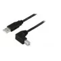 Microconnect USBAB2ANGLE10 USB-kaabel 10 m USB A USB B must