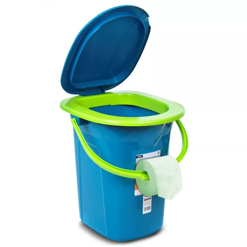 GreenBlue GB320BL kaasaskantav reisi-tualettpott, iste, telkimine, festival, käepide, kaas, vastupidav, stabiilne, 19L