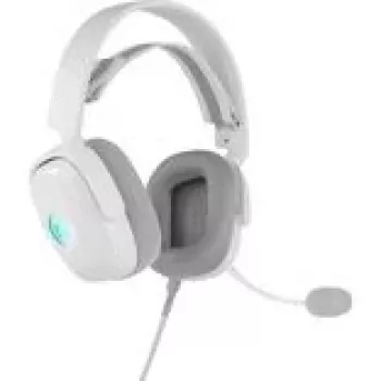 QPAD GAMIAC HS71 peakomplekt, juhtmega, peapaelaga, USB USB-C, ümberkõrvaklapid, 20–20000 Hz, 2,2 m kaabel, valge