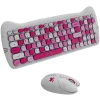 Juhtmevaba klaviatuuri ja hiire komplekt CANYON HSET-W6 Roosa Kitty Edition
