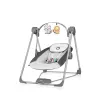 Baby bouncer Lionelo OTTO COZY hall — kompaktne beebikiik, pehme iste, turvarihmad