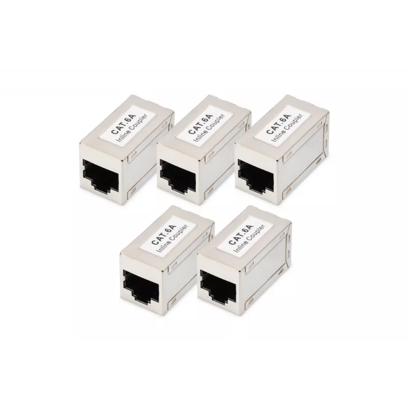 Digitus CAT 6A varjestatud modulaarsed ühendusadapterid, 5 tk, RJ-45, kullatud kontaktid