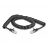 Võrgukaabel DeLOCK RJ45 spiraalkaabel isane-isane Cat.5e 2 m must