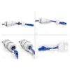 Kaablitihend M28 DELOCK, plastik, hall, kaablisidemega kinnitusega, 1 tk