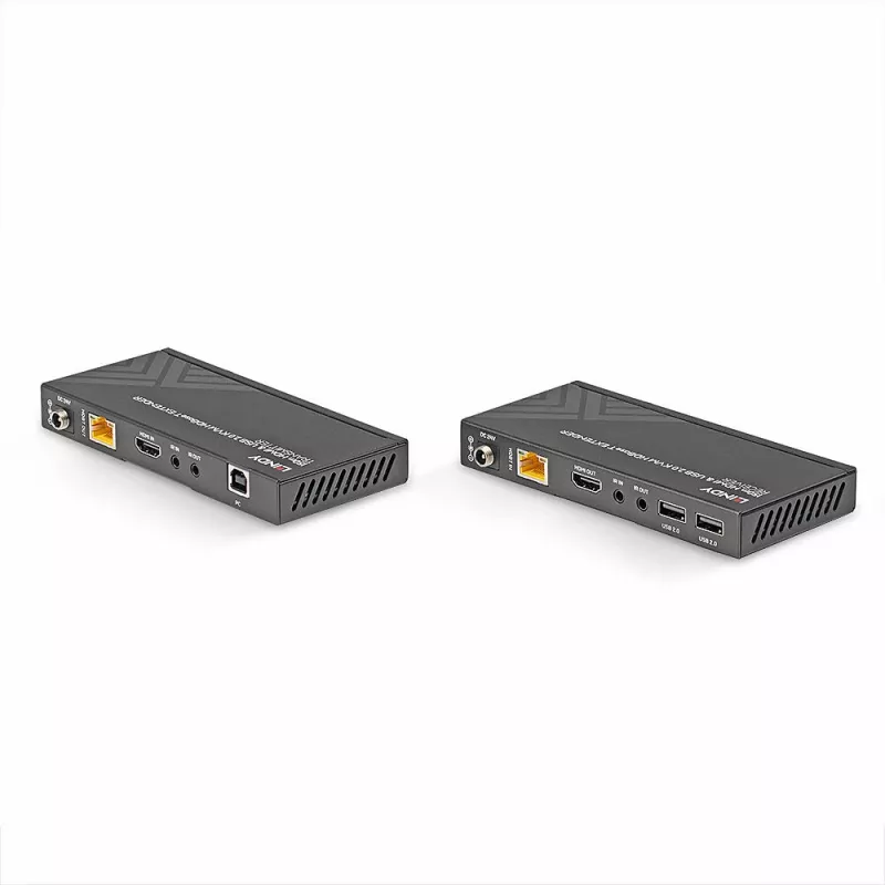 Lindy 150m Cat.6 HDMI 4K60, USB 2.0 ja IR HDBaseT KVM pikendaja