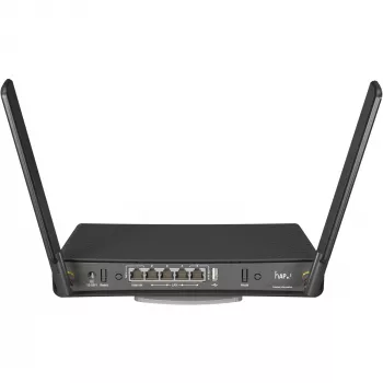 Laualine ruuter MikroTik hAP ac³ Kaheribaline Wi‑Fi 5, Qualcomm IPQ4019 719 MHz, 5x Gigabit RJ‑45, 1x USB, PoE, 2 välist antenni, must