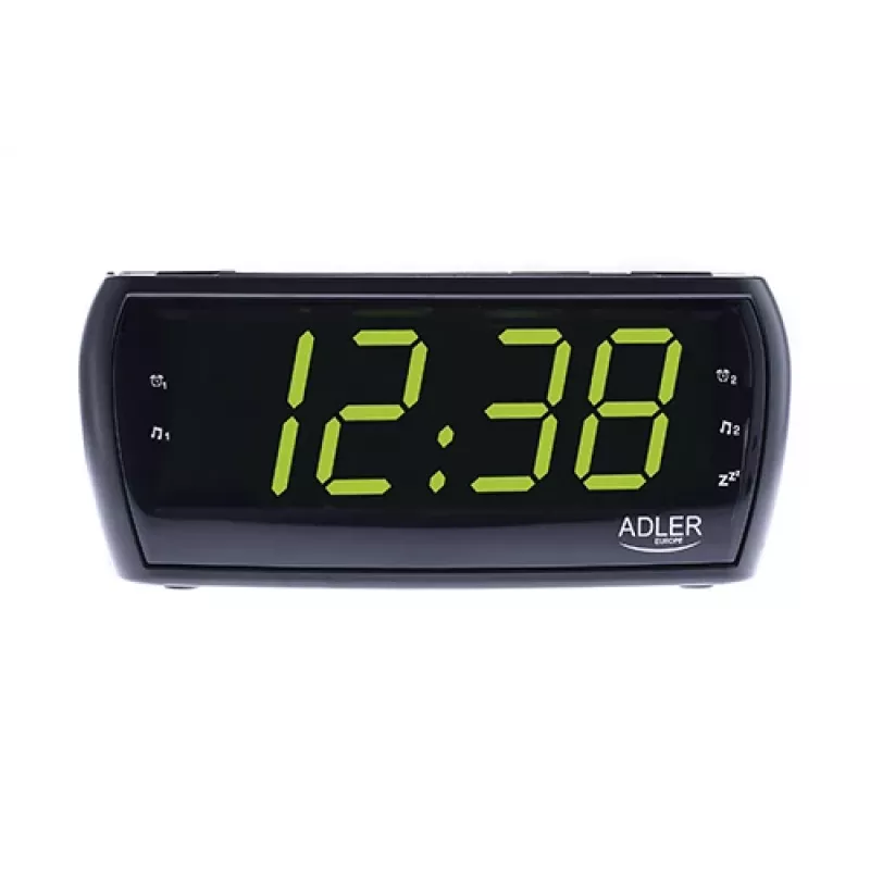 Kellraadio Adler AD 1121 — kellraadio, FM/AM-tuuner, LED-ekraan, varutoide, must