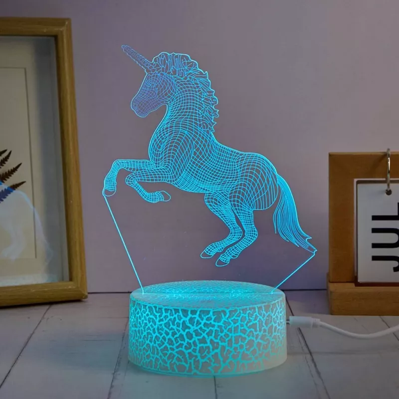 Manta SNL116RGB RGB 3D hobuse dekoratiivne LED-lamp
