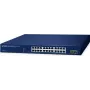 Hallatav lüliti PLANET 24-porti 10/100/1000T + 2-porti L2 Gigabit Ethernet