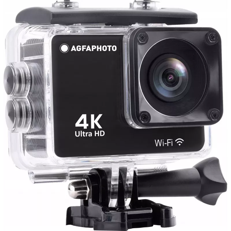 AgfaPhoto Action Cam 4K, veekindel, Wi-Fi, aegluubis/ajavõte (AC9000BK)