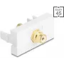 Cinch-pistik DELOCK Easy 45 mudel 90861, kullatud
