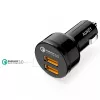 CC-T8 ülikiire auto laadija 2xUSB 3.0 6A 36W + mikro-USB kaabel 1m