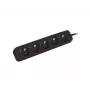 Lanberg PS0-05E-0300-BK pikendusjuhe 3 m, 5 AC-väljundit, sisetingimustele, must (PS0-05E-0300-BK)