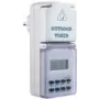 Digitaalne taimerlüliti AS Schwabe 24033 — programmeeritav pistikupesataimer, max 3500 W, IP44 pritsmekindel